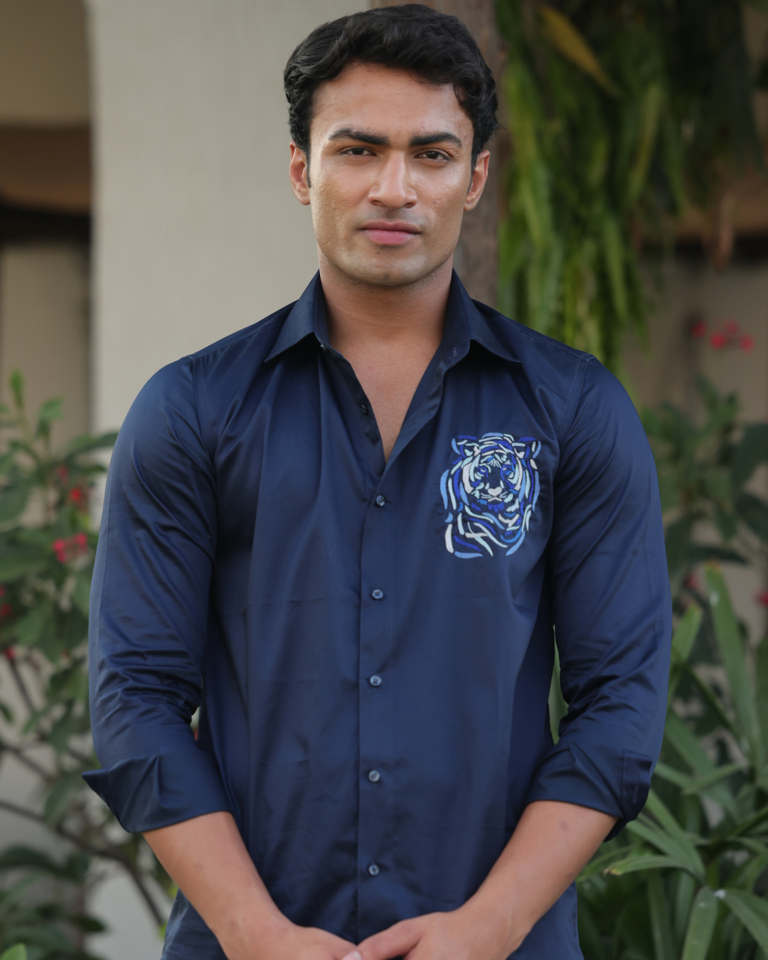 Mayfair Hand-Embroidered Giza Cotton Shirt