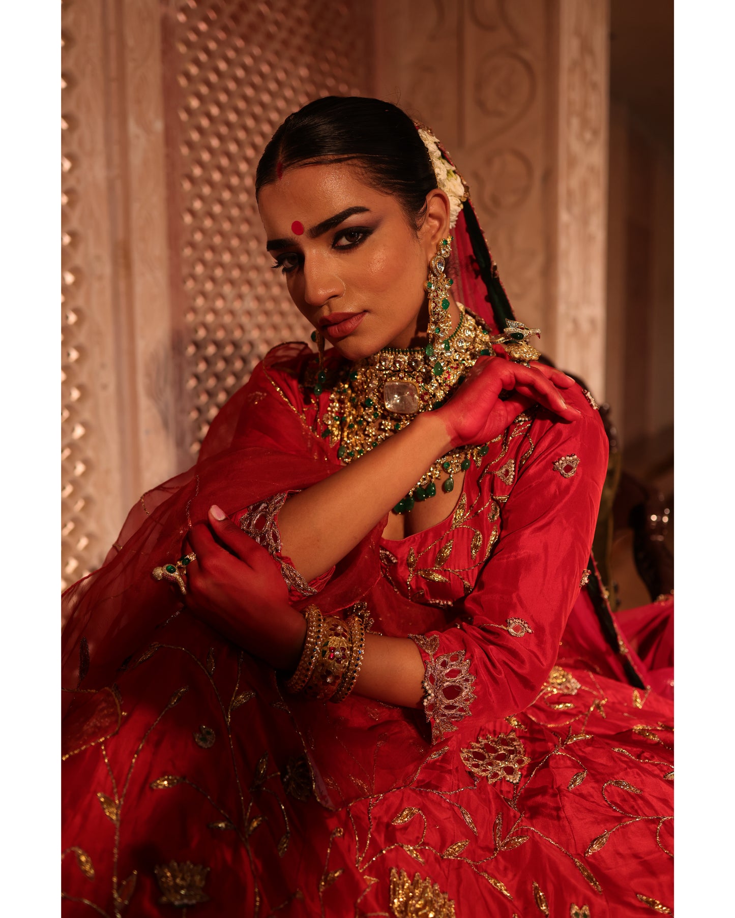 Pure Silk Red Silk Lehenga