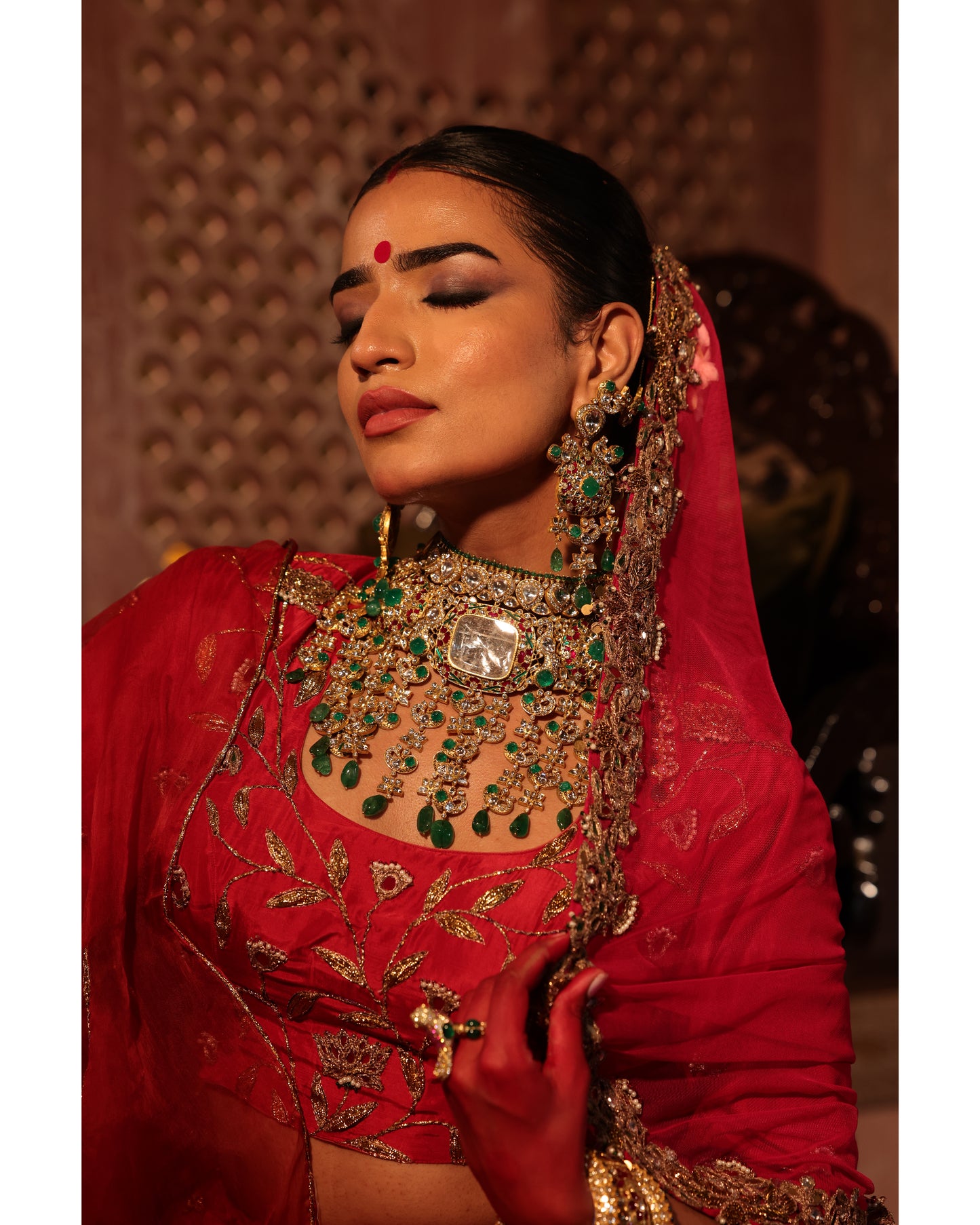 Pure Silk Red Silk Lehenga