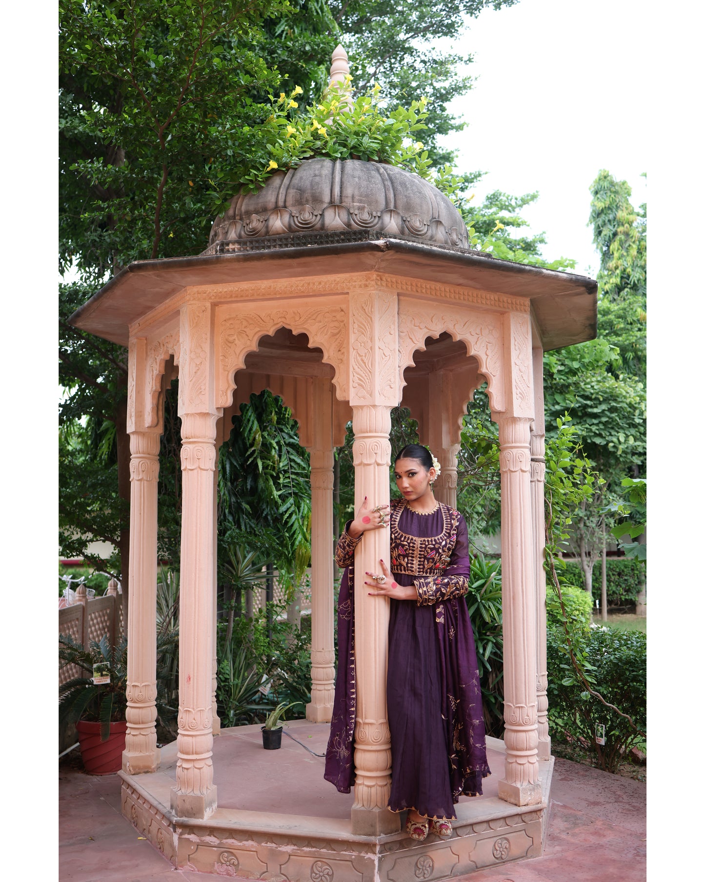 Wine Red Anarkali Suit