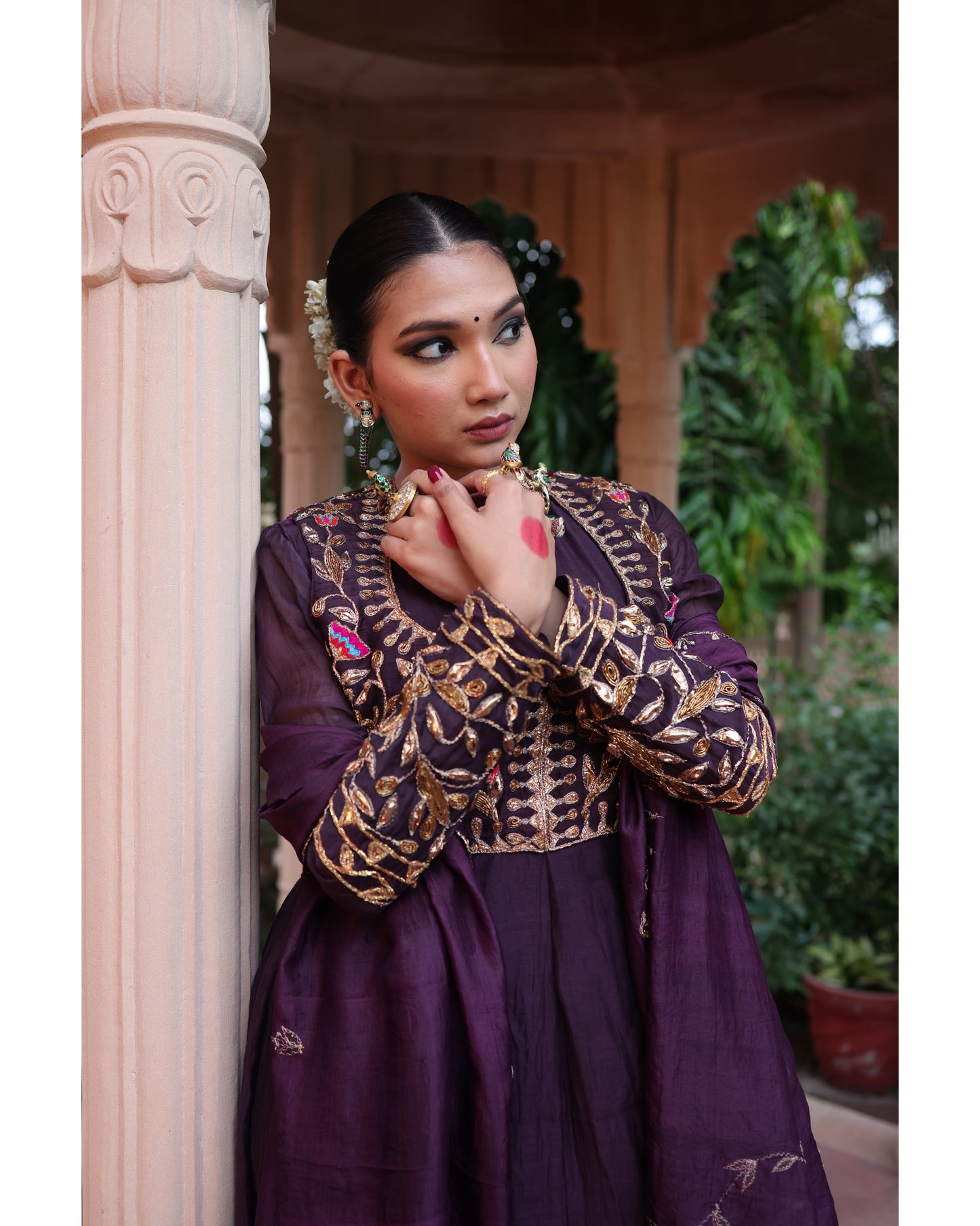 Wine Red Anarkali Suit