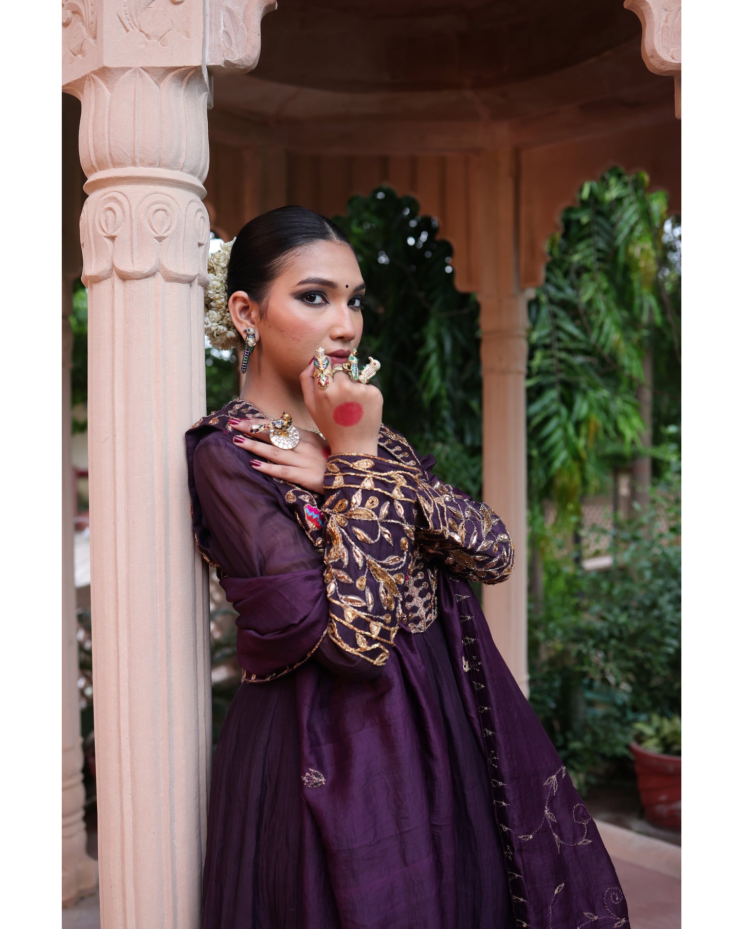 Wine Red Anarkali Suit
