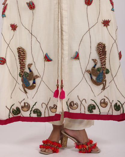 Modern Design Off White Salwar Suit