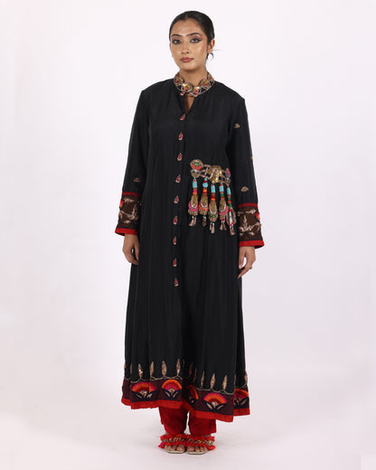 Black Silk Salwar Suit