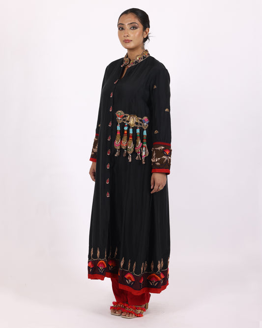 Black Silk Salwar Suit