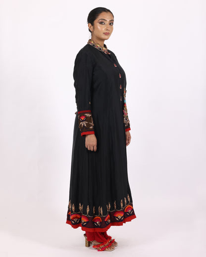 Black Silk Salwar Suit