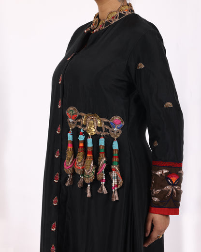 Black Silk Salwar Suit