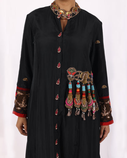 Black Silk Salwar Suit