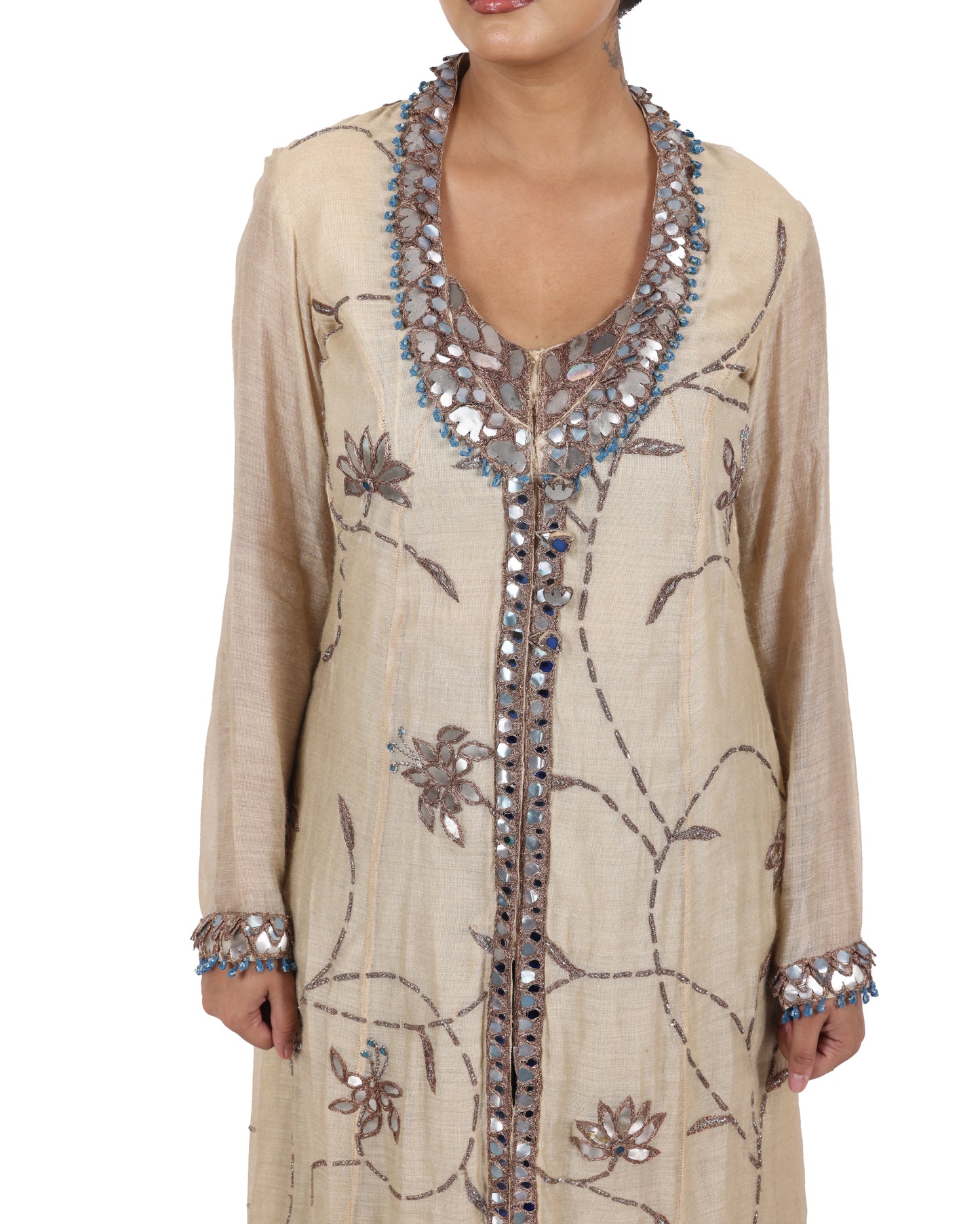 Dirty White Moonga Kora Suit