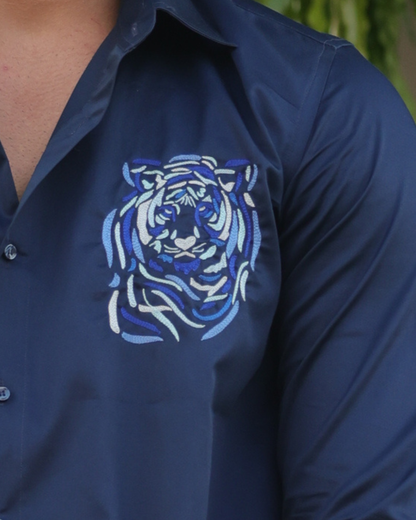 Mayfair Hand-Embroidered Giza Cotton Shirt