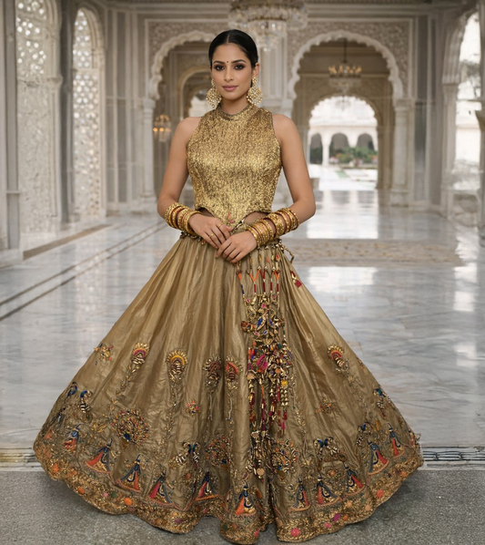 Rajsi Noor Tissue Embroidered Lehenga