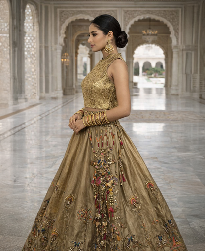 Rajsi Noor Tissue Embroidered Lehenga