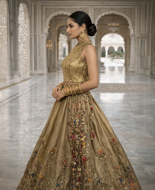 Rajsi Noor Tissue Embroidered Lehenga